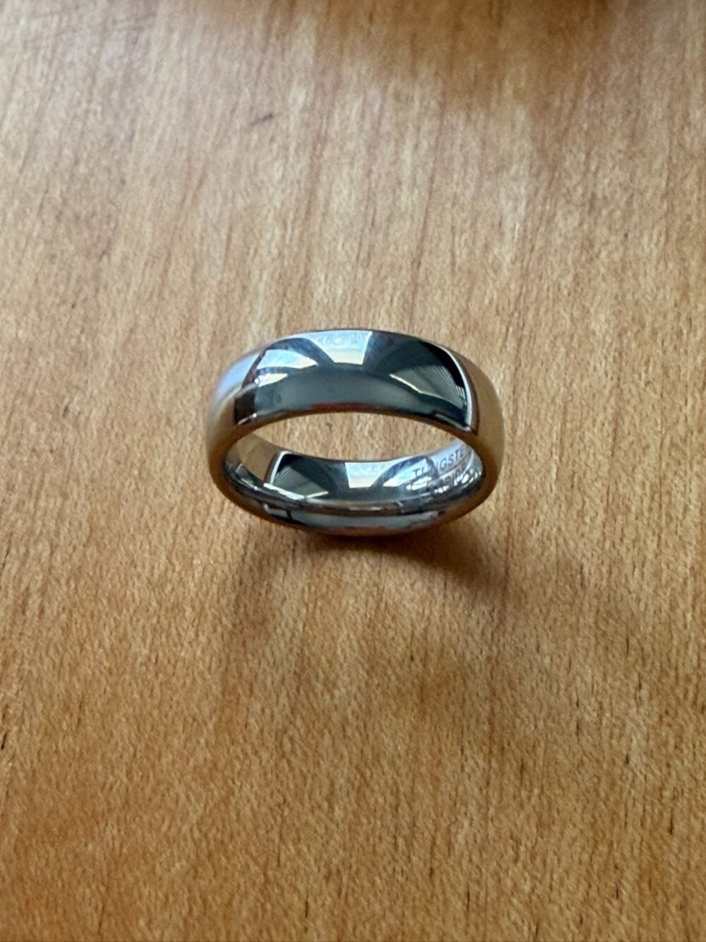 Women’s Tungsten Carbide Wedding Band Ring 6mm Size 6